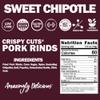 Field Trip Gluten Free Pork Rinds, Paleo and Keto Friendly Airy Puffs, Crunchy High Protein Snacks, Low Carb Snack from Back Pork Skins, 1oz Bag, 6 Pack, Sweet Chipotle view 2