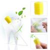 100 Pack Disposable Oral Swabs, Sterile Dental Sponge Swabsticks Unflavored for Mouth & Gum Cleaning - Yellow view 3
