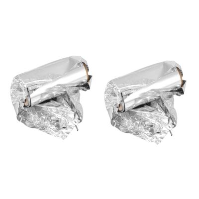 Amosfun 2rolls Tin Foil Paper for Hair Dyeing and Perming Manicure Foil for Nail Art Designs Salon and Home Use Easy to Apply and Versatile Styling Tool