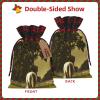 Horse Festive Drawstring Burlap Gift Bags-Reusable Christmas Gift Bags For Every Occasion view 3