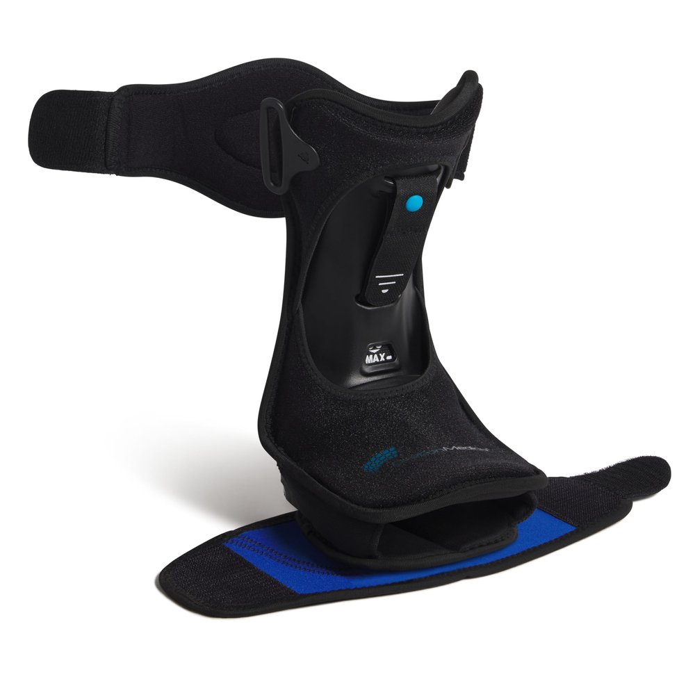 Ovation Medical Hybrid Night Splint - Comfortable and Supportive Plantar Fasciitis Night Splint - Premium Nighttime Foot Brace for Heel Pain - Combination Posterior and Dorsal (Small - Medium w/Accessory Strap)