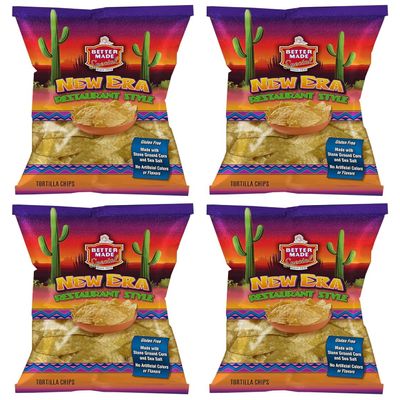 Better Made Special New Era Restaurant Style Tortilla Chips 8 x 11oz Bags - Gluten Free - Stone Ground Corn - Snacks - Nachos - Salsa & Guacamole - Family Owned Since 1930