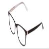 Calabria Ernest 4617 Cat-Eye Reading Glasses +0.75 Shiny Black Crystal Men Women 56mm view 1