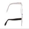 Calabria Ernest 4617 Cat-Eye Reading Glasses +0.75 Shiny Black Crystal Men Women 56mm view 3
