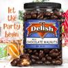 Milk Chocolate Covered Walnuts by It's Delish, 48 Oz Jumbo Container | Milk Chocolate Covered Walnut Candy Nuts Bulk Walnuts Chocolates Sweet & Crunchy Nut Snack | Kosher Dairy view 3