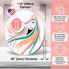 11 Year Sobriety Coin | A Sober Woman Triplate AA Chip | Glow in The Dark Anniversary Token Recovery Gift for Women view 4