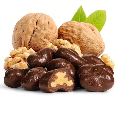 Milk Chocolate Covered Walnuts by It's Delish, 2 lbs Bulk Bag | Milk Chocolate Covered Walnut Candy Nuts Bulk Walnuts Chocolates Sweet & Crunchy Nut Snack | Kosher Dairy