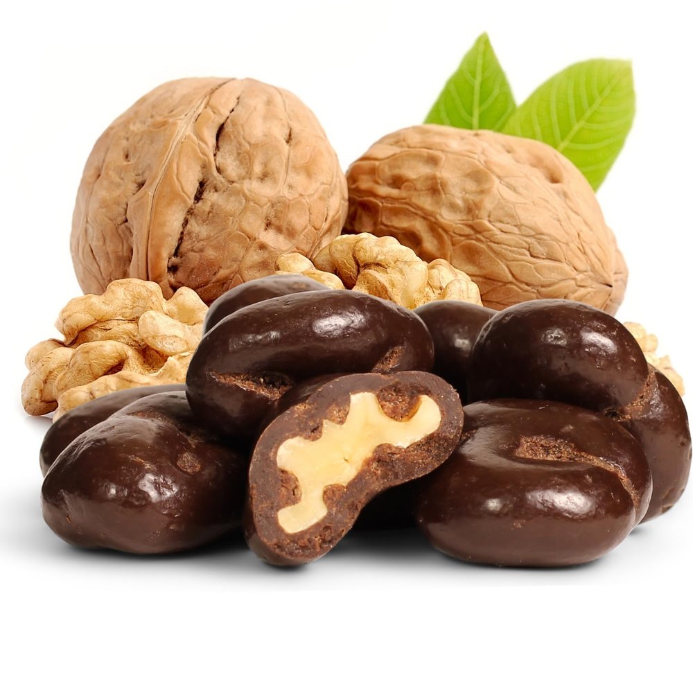 Dark Chocolate Covered Walnuts by It's Delish, 2 lbs Bulk Bag | Chocolate Walnut Candy Nuts Bulk Walnuts Chocolates Sweet & Crunchy Nut Snack | Vegan, Kosher