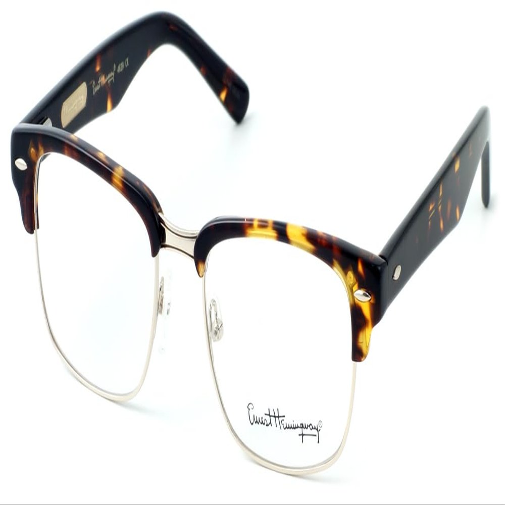 Calabria Ernest 4629 Panthos Reading Glasses +0.75 Shiny Tortoise Havana Brown Gold Men Women