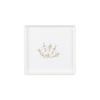 7.25" inch Square Plastic Plates Heavy Duty Plastic Hanukkah Dinner Plates with White Gold Chanukah Design Hanukkah Party Disposable Salad Plate China Like Plastic Dessert Plate Chanuka (8) view 1