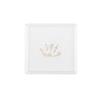 7.75" inch Square Plastic Plates Heavy Duty Plastic Hanukkah Dinner Plates with Clear Gold Chanukah Design Hanukkah Party Disposable Salad Plate China Like Plastic Dessert Plate Chanuka (56) view 1