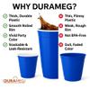 Blue Disposable Plastic Cups [100 Pack 16 oz.] Party & Fun Pong Cups - Durable Cups for Water, Beer, Booze, Smoothie, Games - Large Cold Drink Cups view 4