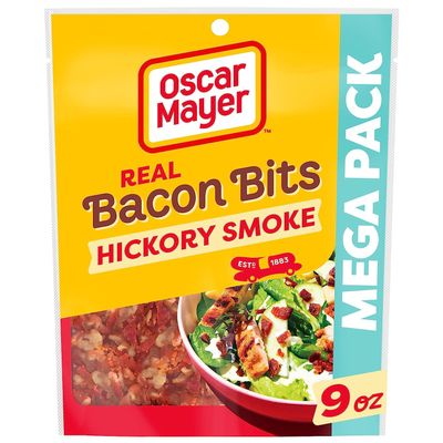 Oscar Mayer Bacon Bits with Hickory Smoke Flavor Added, 9 oz Packages (Pack of 6)
