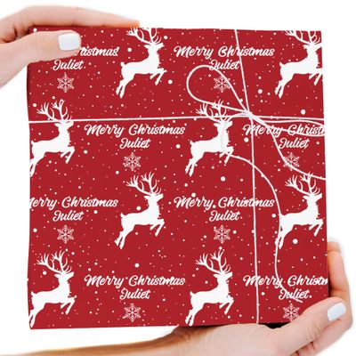 Artsadd Personalized Christmas Wrapping Paper Rolls for Boys&Girls Kids Adults, Customized Funny Christmas Gift Wrapping Paper Custom Gift Wrap Roll 58 x 23 Inches