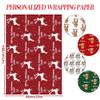 Artsadd Personalized Christmas Wrapping Paper Rolls for Boys&Girls Kids Adults, Customized Funny Christmas Gift Wrapping Paper Custom Gift Wrap Roll 58 x 23 Inches view 4