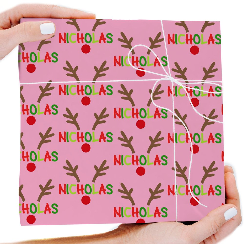 Artsadd Personalized Christmas Wrapping Paper Rolls for Boys&Girls Kids Adults, Customized Funny Christmas Gift Wrapping Paper Custom Gift Wrap Roll 58 x 23 Inches