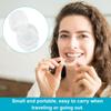 SAEHAEYEE Denture Case Denture Bath Box False Teeth Storage Box with Rinsing Basket Portable False Teeth Storage Case Orthodontic Dental Retainer Box for False Teeth Storage Soaking Cleaning (White) view 2