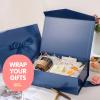 HAPPY POTATO 5 Large Gift Boxes withLid and Ribbon 11.5x8.1x3.8 Inches, Groomsmen Proposal Boxes, Magnetic Blue Gift Boxes for Presents (Glossy Blue, Pack of 5) view 2