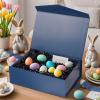 HAPPY POTATO 5 Large Gift Boxes withLid and Ribbon 11.5x8.1x3.8 Inches, Groomsmen Proposal Boxes, Magnetic Blue Gift Boxes for Presents (Glossy Blue, Pack of 5) view 3
