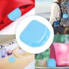 Denture Case, 2Pcs Denture Bath Case Cup Box Holder Storage Soak Container, Mouth Guard Case Cleaner Denture Bath Box for Retainer, Mouthguard, False Teeth, and Denture Cleaning view 2