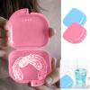 Denture Case, 2Pcs Denture Bath Case Cup Box Holder Storage Soak Container, Mouth Guard Case Cleaner Denture Bath Box for Retainer, Mouthguard, False Teeth, and Denture Cleaning view 3