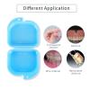 Denture Case, 2Pcs Denture Bath Case Cup Box Holder Storage Soak Container, Mouth Guard Case Cleaner Denture Bath Box for Retainer, Mouthguard, False Teeth, and Denture Cleaning view 4
