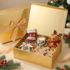 HAPPY POTATO 5 Large Gift Boxes with LIds and Ribbon 11.5x8.1x3.8 Inches, Bridesmaid Proposal Boxes, Gold Gift Boxes for Presents (Glossy Gold, Pack of 5) view 2