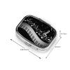 Men Women Pill Box Medicine Pill Case, White Piano Keys with Musical Notes Black Portable Medicine Tablet Vitamin Holder Organizer for Purse Pocket Travel Gift view 3