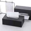 WALDOR Tissue Box Holder Acrylic Paper Drawer, Living Room Meeting Room Minimalist Paper Drawer, Black Tissue Drawer Decorative Napkin Holder (Size : Small) view 4