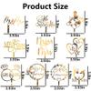 10Pcs Mr And Mrs Cake Topper Acrylic Wedding Cake Toppers Bride And Groom Mr & Mrs Cake Topper Gold Cake Decorations Cake Decor for Engagement Bridal Shower Anniversary Cake Decoration Supplies view 2