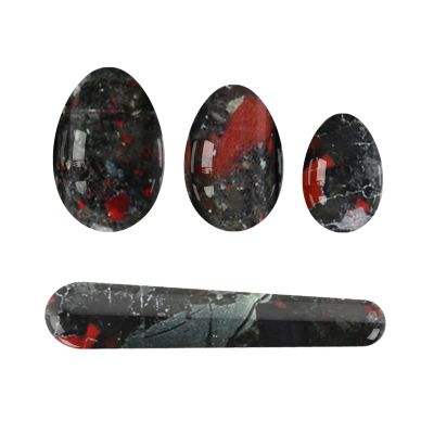 Undrilled Yoni Egg Set Undrilled Yoni Egg Set Women Kegel Exerciser Stone Jade Eggs Ball Crystal Rose Quartz Eggs Yoni Wand,Blooded Stone