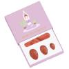 Undrilled Yoni Egg Set Red Jasper Yoni Egg Yoni Wand Set Natural Jade Massage Ball Muscles Tightening Kegel Exercise Stone Massage Tool,Undrilled No Box view 3