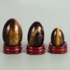 Undrilled Yoni Egg Set Undrill Yoni Egg 3 Pcs/Set Natural Massage Crystal Rose Quartz Ball Kegel Exercise Massager,Tiger Eye view 1