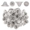 100 Pieces Pipe Filters, 1/2 Inch Stainless Steel Bowl Pipe Screens Filters Conical Design Metal Filters 0.5 Inch Mini Metal Clean Screen Reusable Filters Self-Adjustable Size Filter view 1