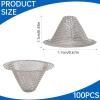 100 Pieces Pipe Filters, 1/2 Inch Stainless Steel Bowl Pipe Screens Filters Conical Design Metal Filters 0.5 Inch Mini Metal Clean Screen Reusable Filters Self-Adjustable Size Filter view 4