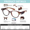 2 Pack Magnifying Glasses with Light Reading Glasses with Lights Bright LED Readers Lighted Reading Glasses Blue Light Blocking Glasses Magnifier Nighttime Reader for Women Men Lighted Eyeglasses+200 view 4