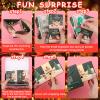 BABORUI Christmas Surprise Gift Box with Confetti, Seeroze Money Box for Cash Gift (Green Snowman) view 4