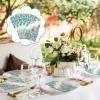 Moinchore 200 Pcs Succulent Paper Napkins 2 Ply Spring Guest Napkins Summer Paper Guest Towels for Bathroom Green Disposable Hand Towels Dinner Napkins Bridal Shower Napkins for Wedding Bathroom Party view 4
