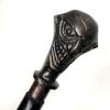 Antique Joker Handle Wooden Walking Stick Cane Black Walking Stick for Men view 3