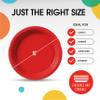 Exquisite Party Solids Red Plastic Plates Bulk 10" Red Disposable Plates For Party Supplies 600 Pcs Disposable Dinner Plate Heavy Duty 350 GSM Plate Sets, Plastic Dinnerware Sets view 3