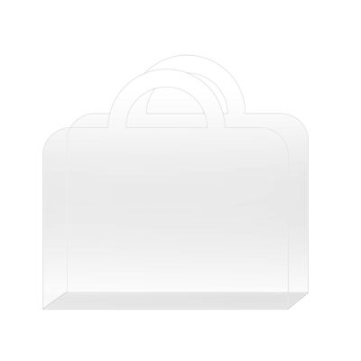 atcdfuw Transparent Flower Wrapping Bag With Handle Convenient And Stylish Bag For Shopping And Baby Showers Flower Box