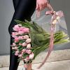 atcdfuw Transparent Flower Wrapping Bag With Handle Convenient And Stylish Bag For Shopping And Baby Showers Flower Box view 3
