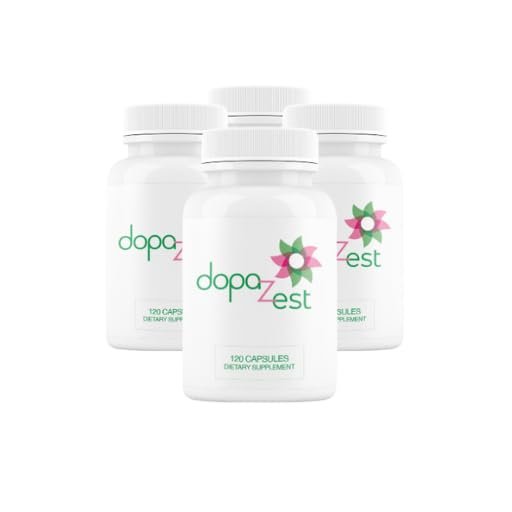 DopaZest- Support for Mental Clarity, Covid Brain and Brain Fog*. (120 Capsules) 4 Pack