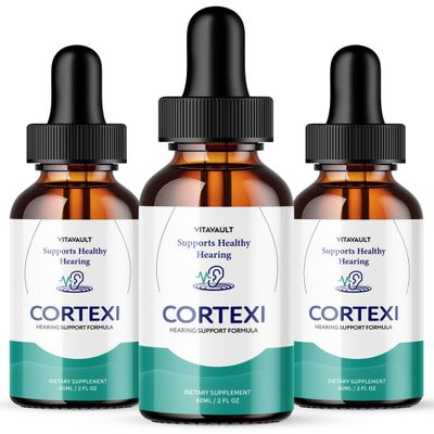 VITAVAULT Cortexi Ear Drops - Cortexi Hearing Support Drops, Cortexi Drops, Cortexi Reviews - Promotes Auditory Clarity, Supports Healthy Hearing Pack of 3