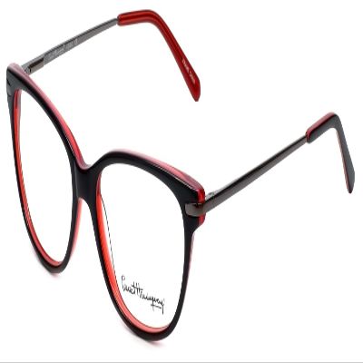 Calabria Ernest 4644 Cat-Eye Reading Glasses +1.25 Black Red Women