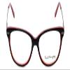 Calabria Ernest 4644 Cat-Eye Reading Glasses +1.25 Black Red Women view 2
