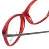 Calabria Ernest 4644 Cat-Eye Reading Glasses +1.25 Black Red Women view 4