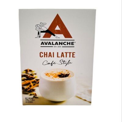 Avalanche Cafe Style Sweet Coffee Box, 10 Sticks (Chai Latte)