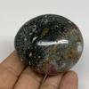 125.9g, 2.2"x2"x1.3", Ocean Jasper Palm-Stone or ocean orbicular jasper Crystal Gallet Gemstones @Madagascar, B30711 view 4