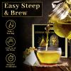 Legendary-Teas Tea of the Pharaoh's 75 Pack Pyramid Tea Bags Sealed in Foil Pouches (Egyptian Chamomile Tea, 75 Pack Box) view 2